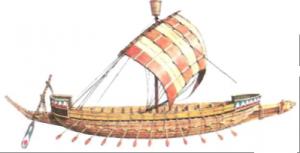 Военный корабль фараона Рамзеса III